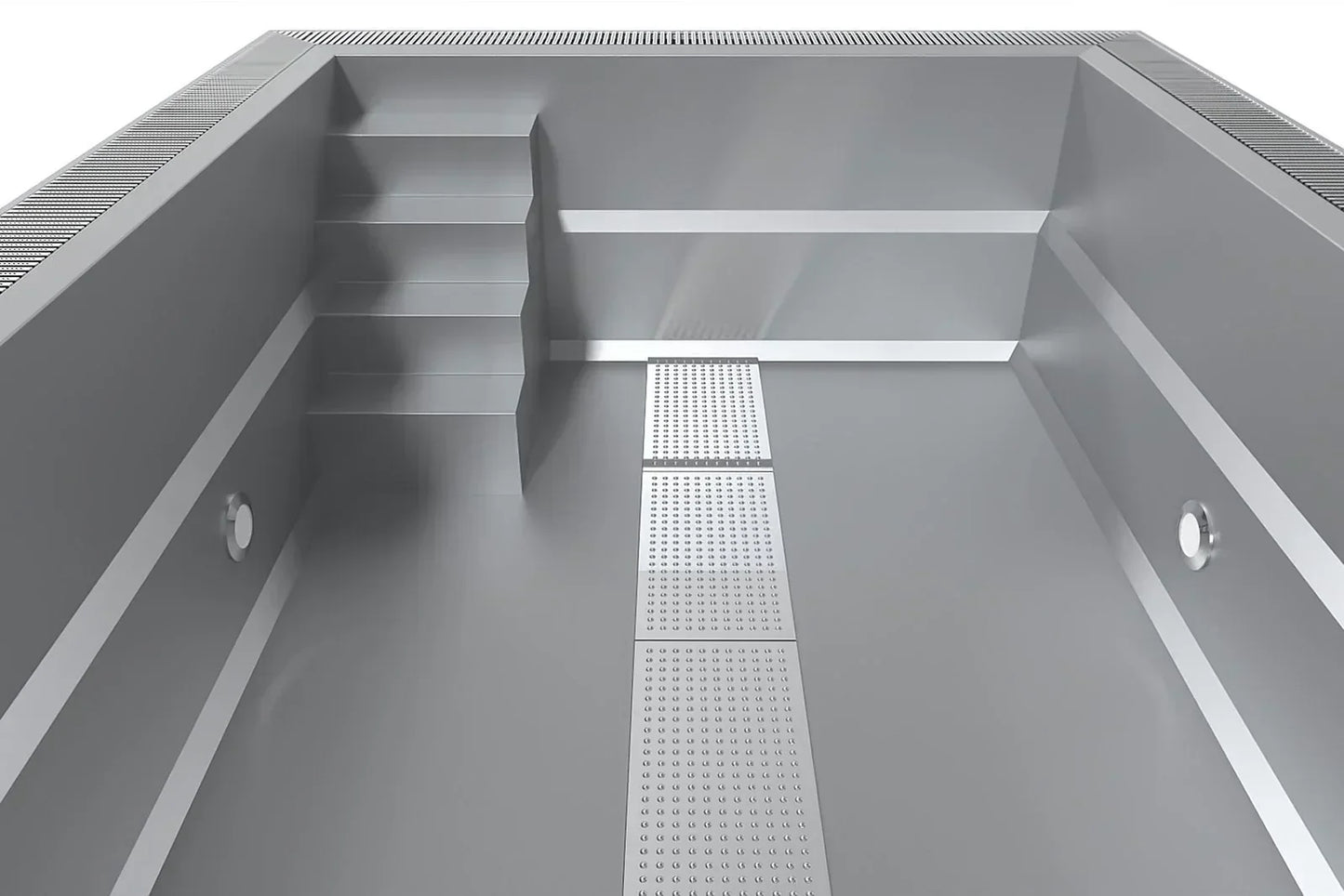 Pool Expert Edelstahl-Schwimmbecken, 3x6x1,34 m